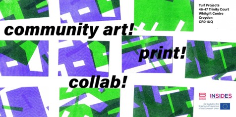 You are currently viewing Community art! Print! Collab! is a FREE workshop centred around community art and  printmaking led by artist Lucy Grainge part of INSIDES project