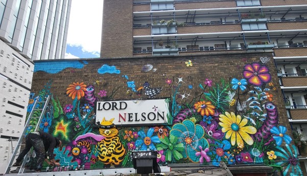 You are currently viewing Live painting – Nelson Square, Southwark, South London 5-6 September 2022